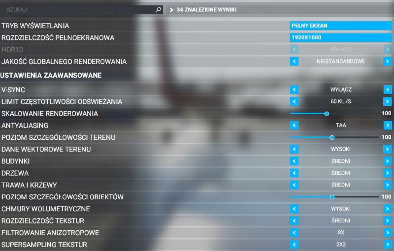 FS 2020 ustawienia 1