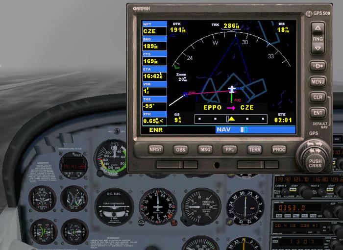 Pas 29 EPPO (285) a na kompasie 215 na GPS normalnie